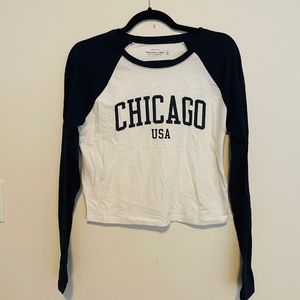 Abercrombie & Fitch Chicago Baseball Tee! New Without Tags